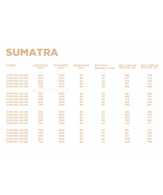 Grzejnik łazienkowy Biotherm Sumatra